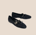Load image into Gallery viewer, Como Buckle - Black Suede