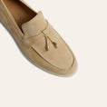 Load image into Gallery viewer, Lisa Tassels- Sand Suede