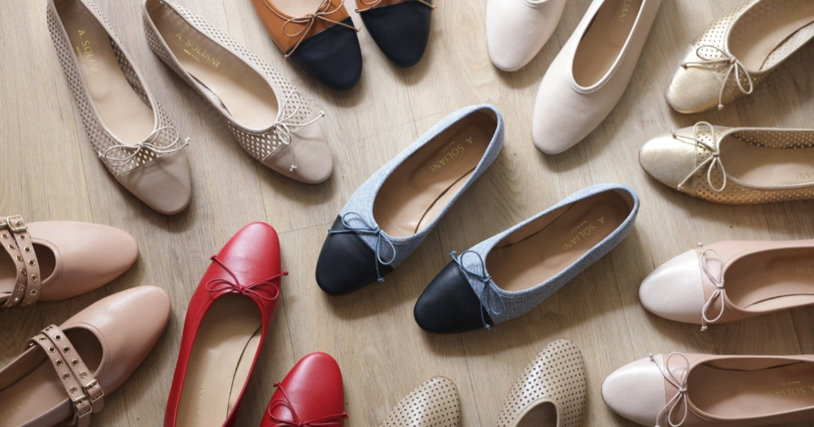 A. Soliani Italian Leather Flats