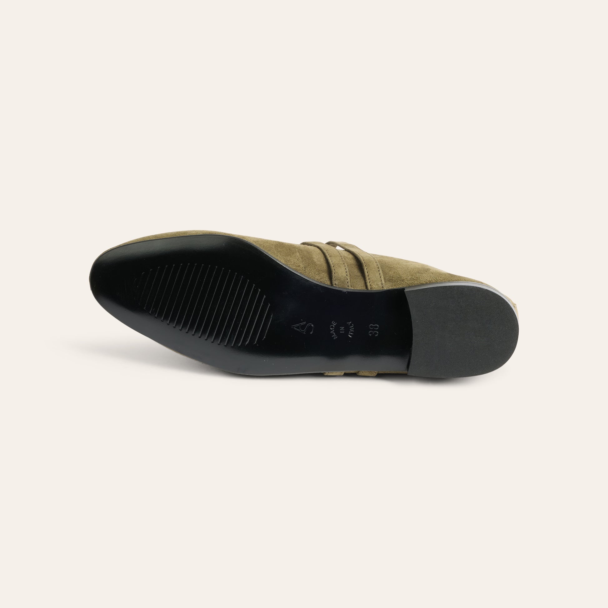 Cori 2 Buckle - Army Green Suede