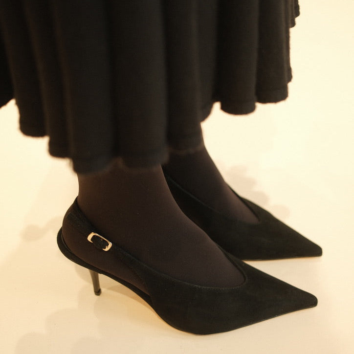 Avola - Black Suede
