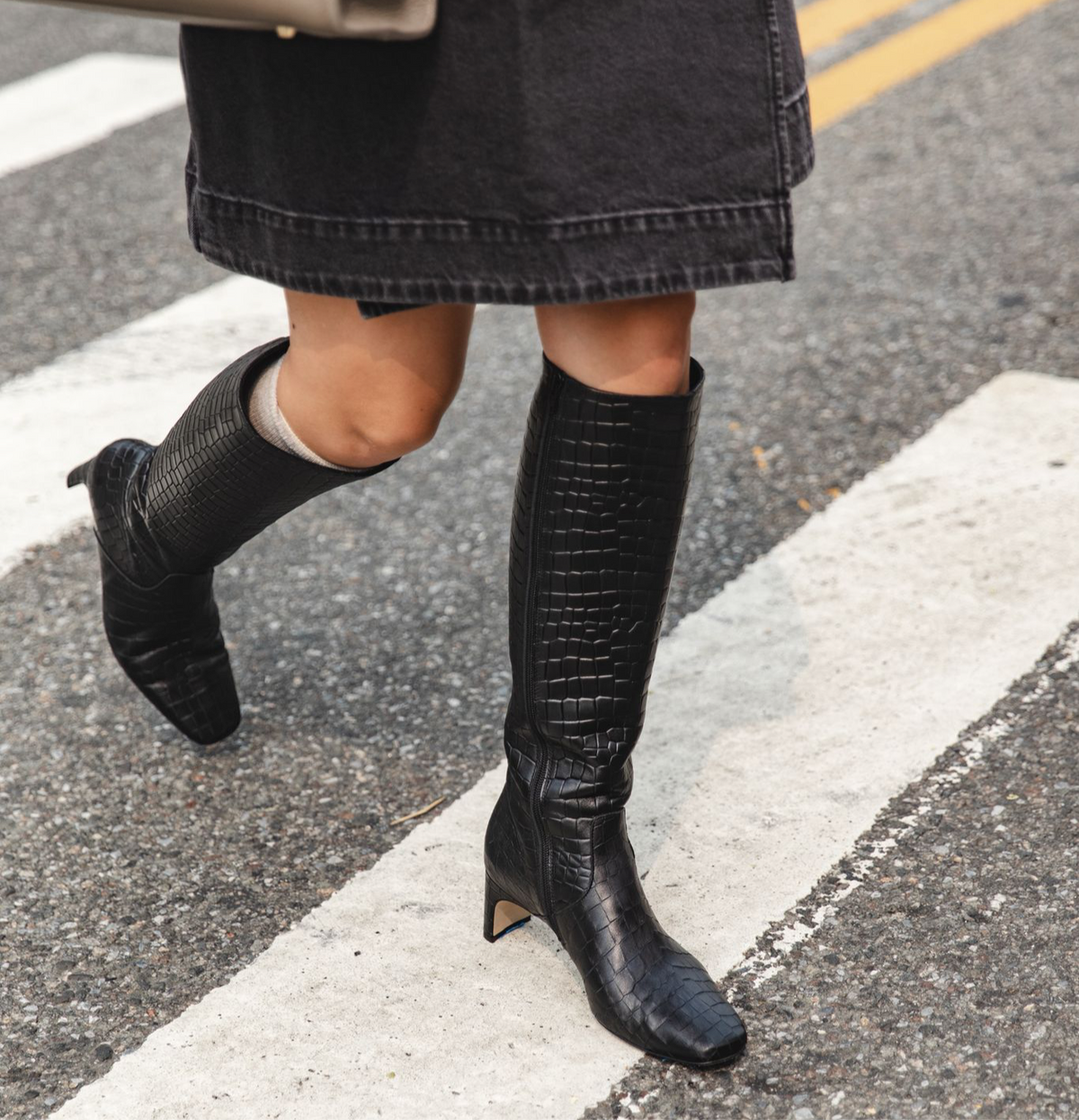 Stella - Black Croc