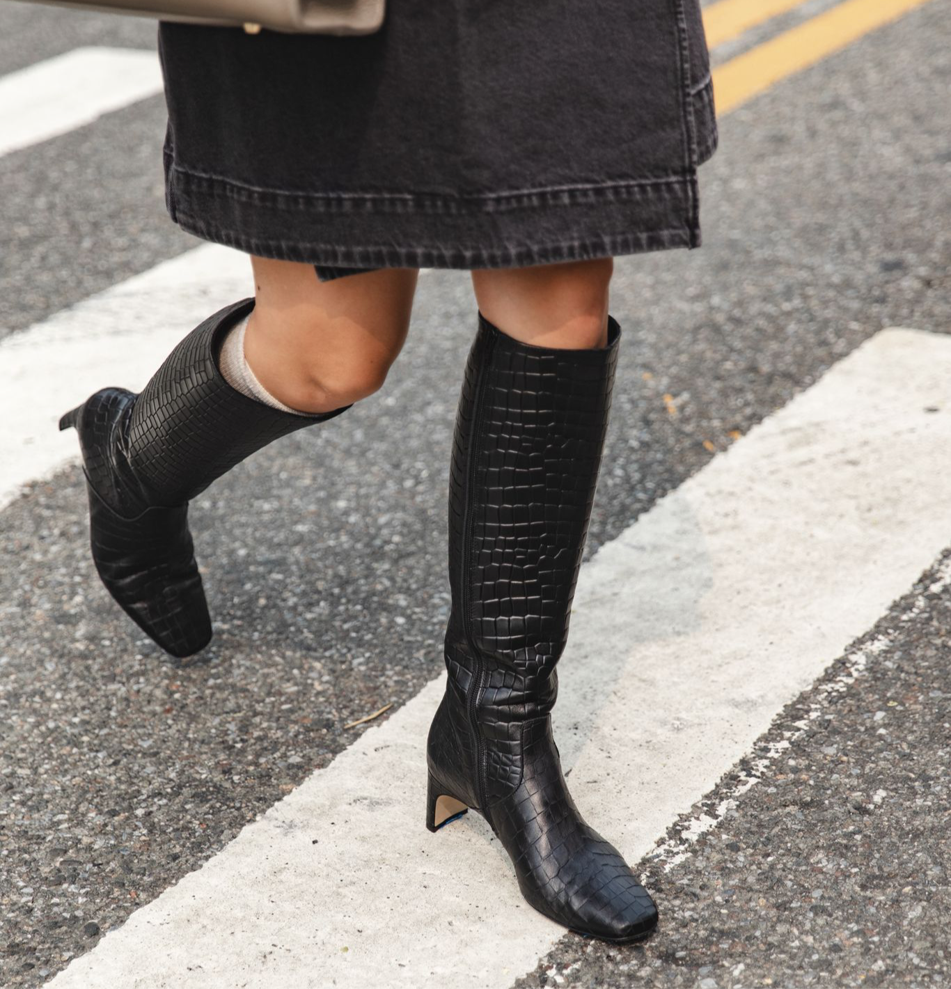 Stella - Black Croc