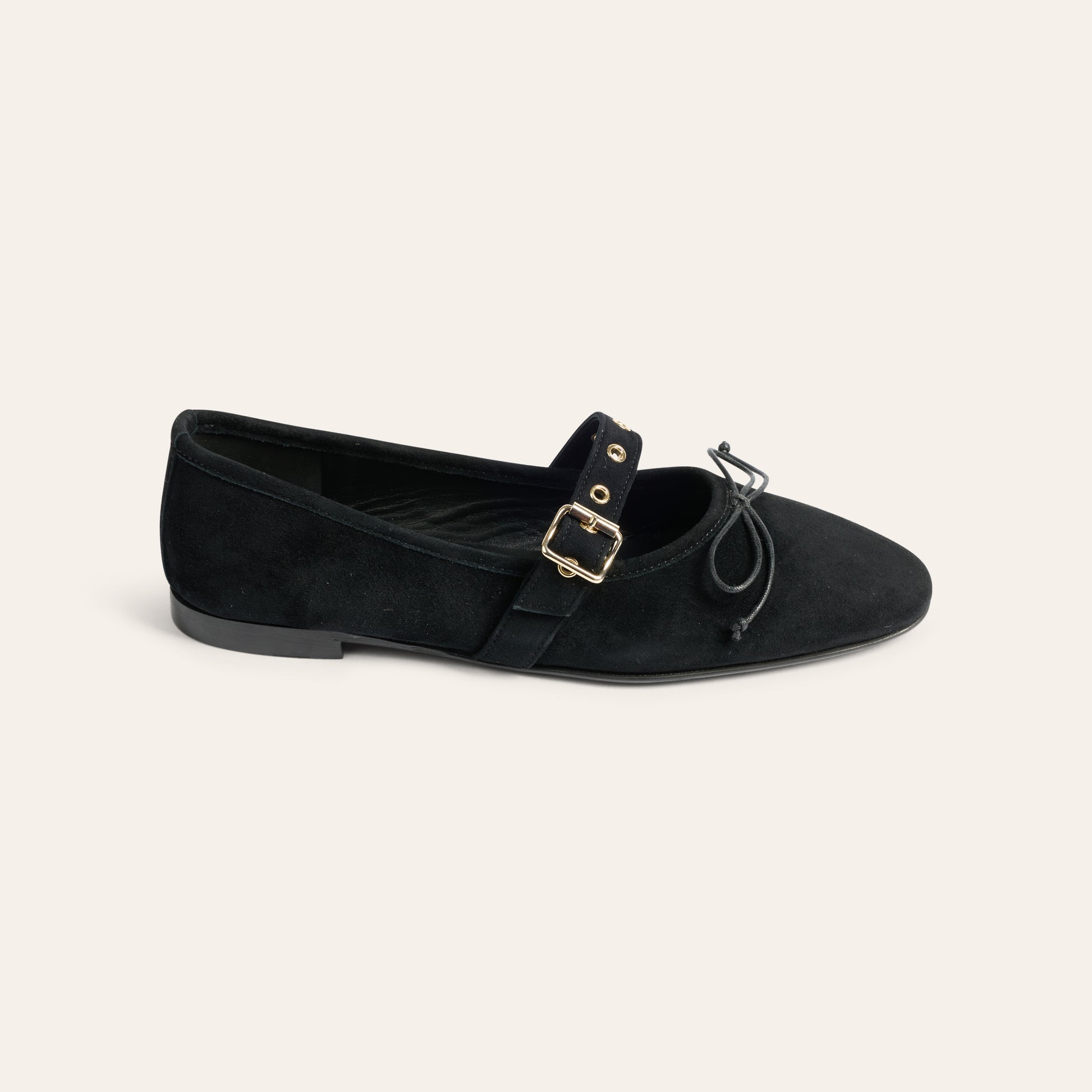 Como Buckle - Black Suede