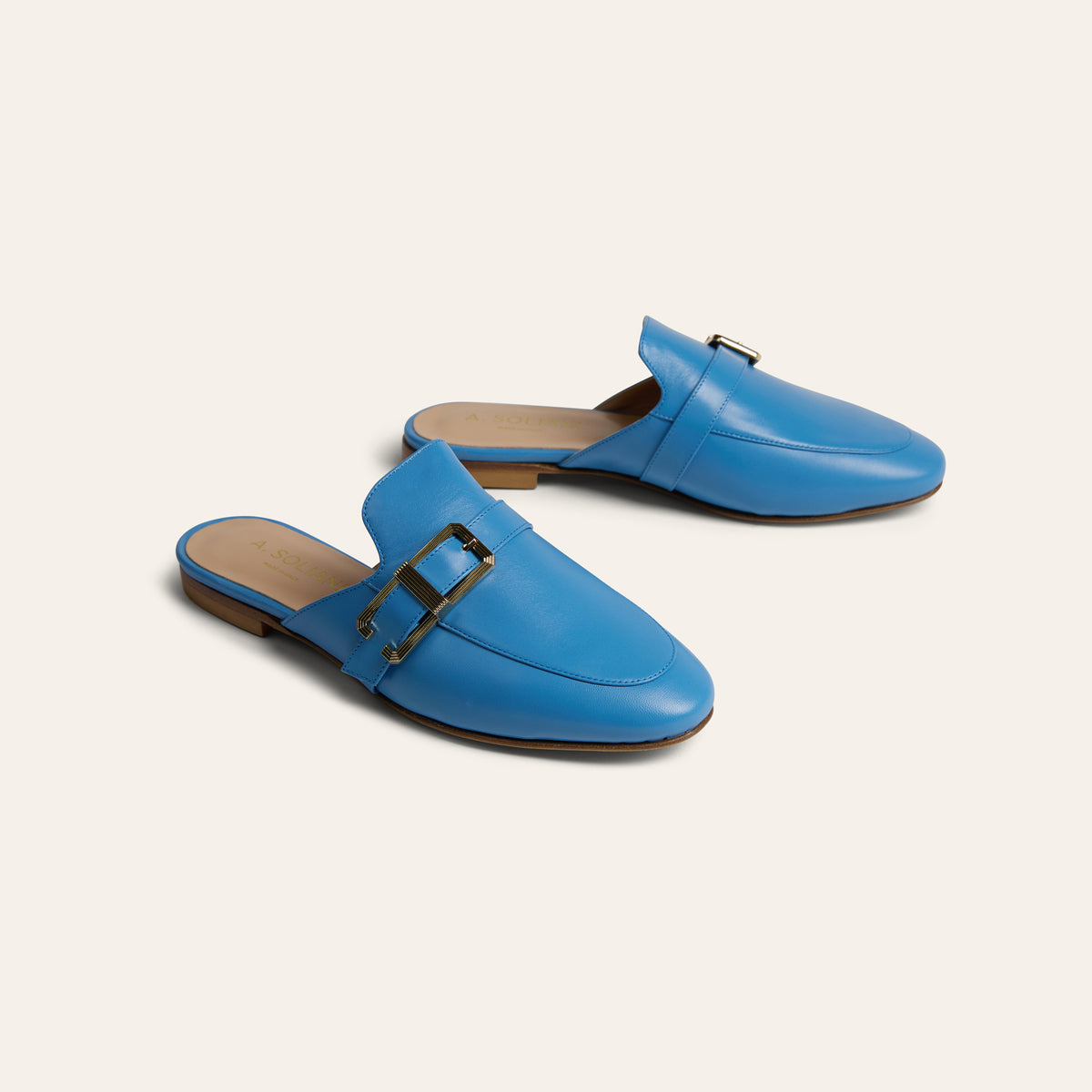 Alba Buckle - Bleu Faience