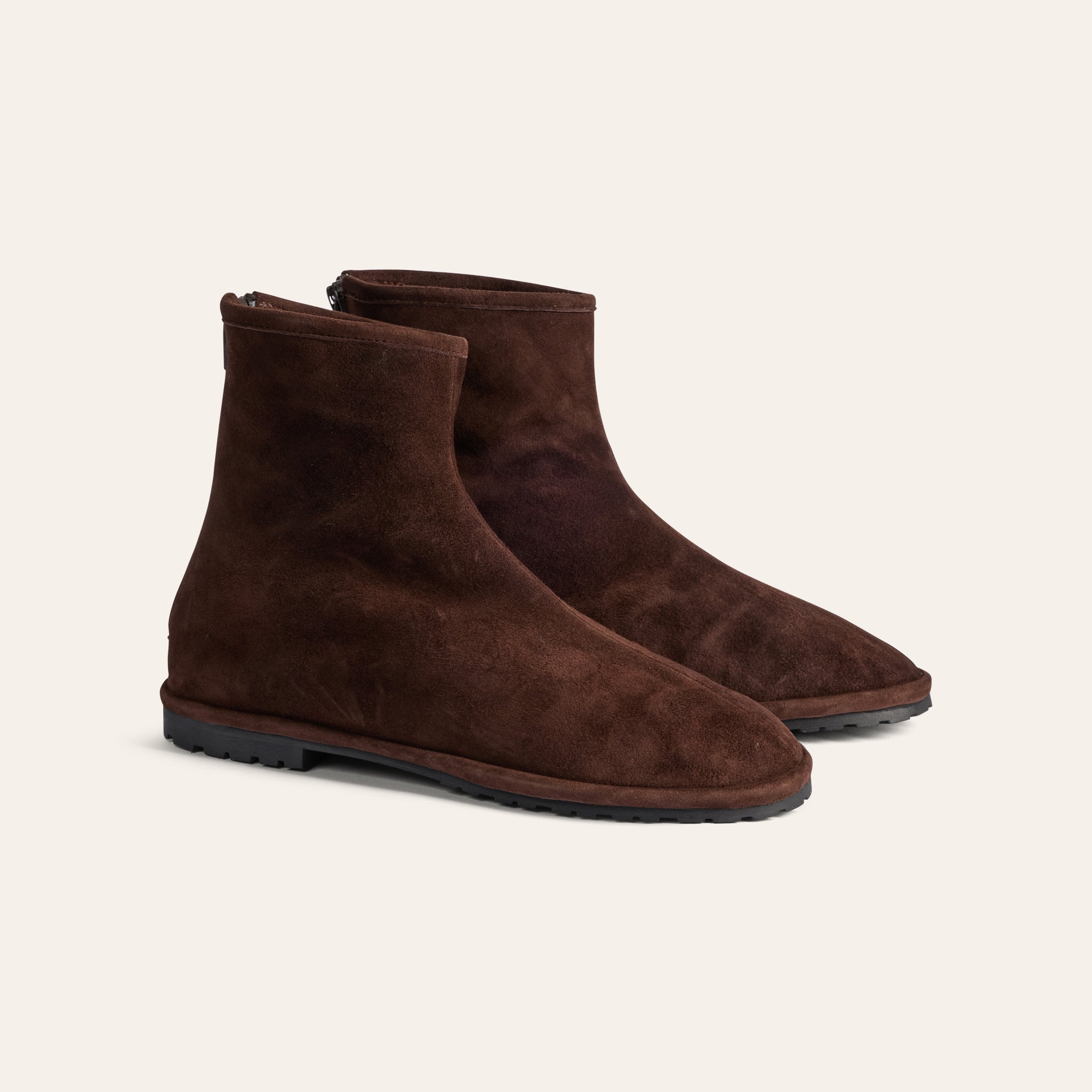 Ancona Shearling- Chocolate Suede