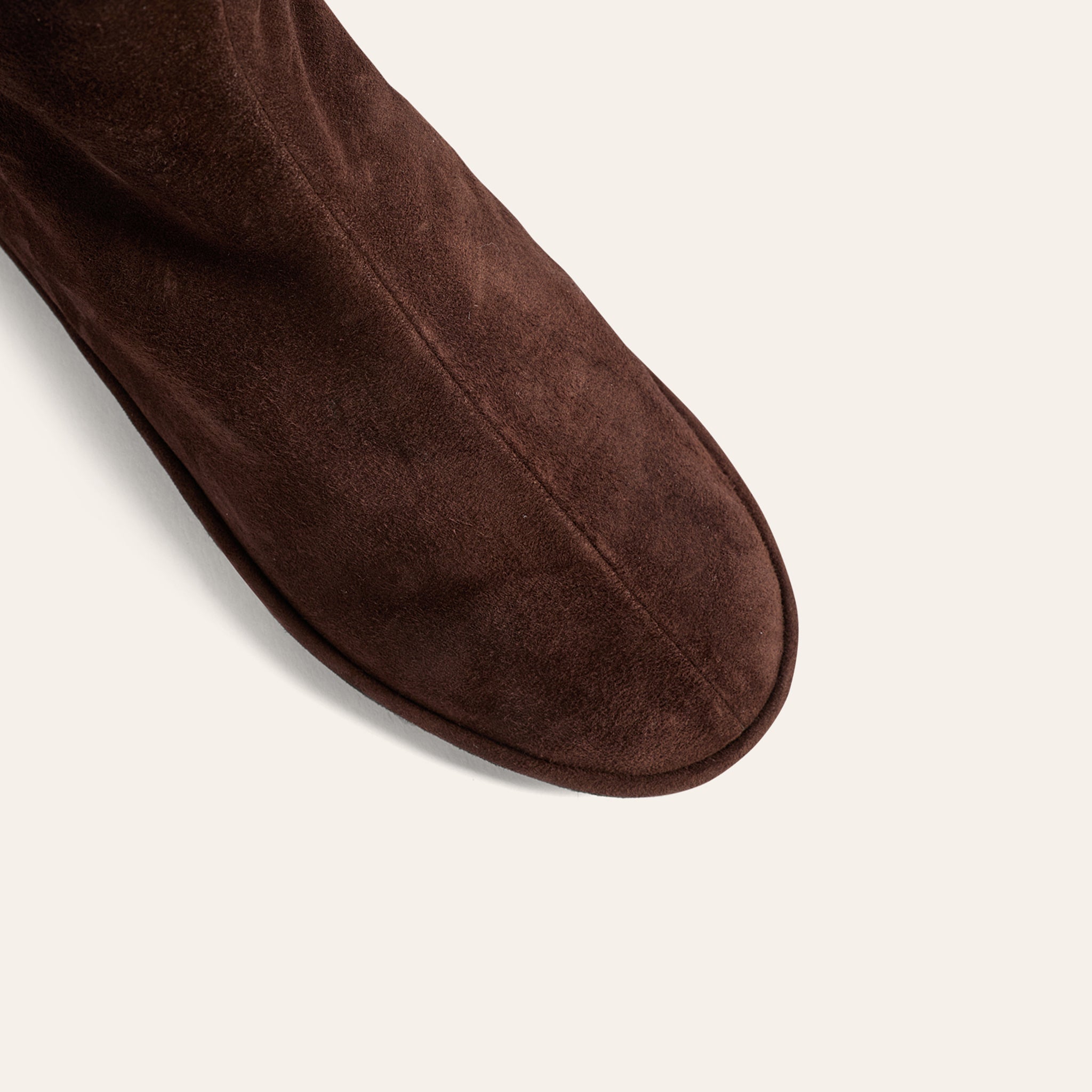 Ancona Shearling- Chocolate Suede