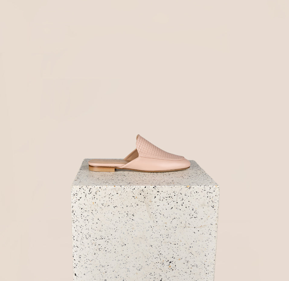 Alba Cassette Beige Nude Slides