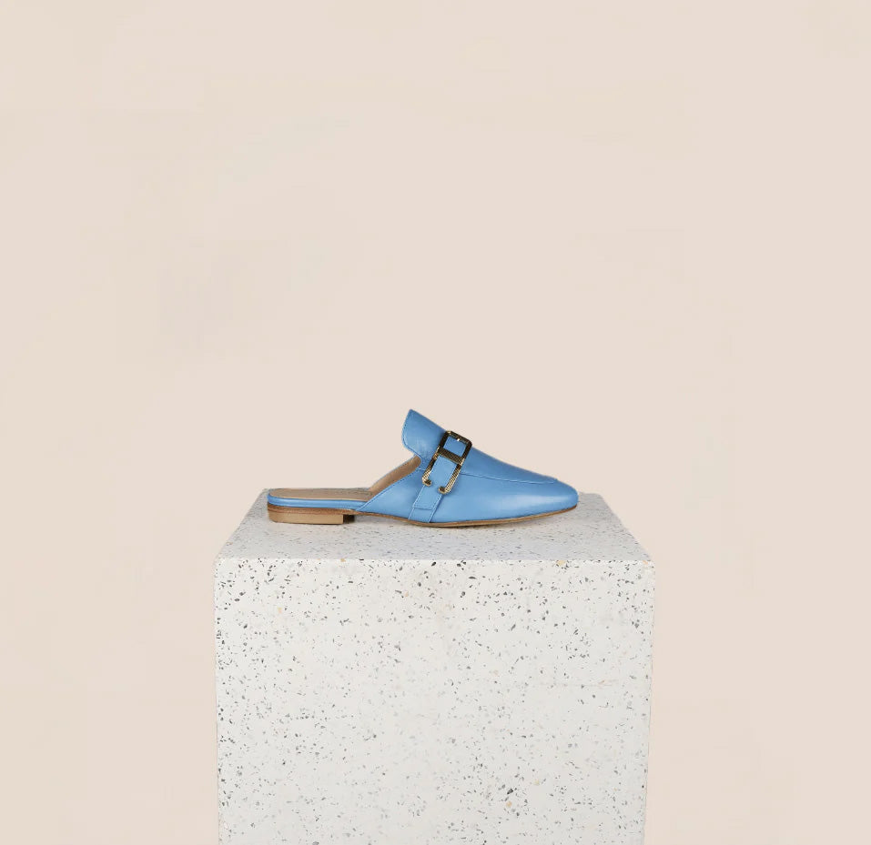 Alba Buckle - Bleu Faience