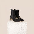 Load image into Gallery viewer, Alice Black Suede Both Booties
