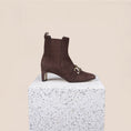 Load image into Gallery viewer, Alice Chocolate suede booties
