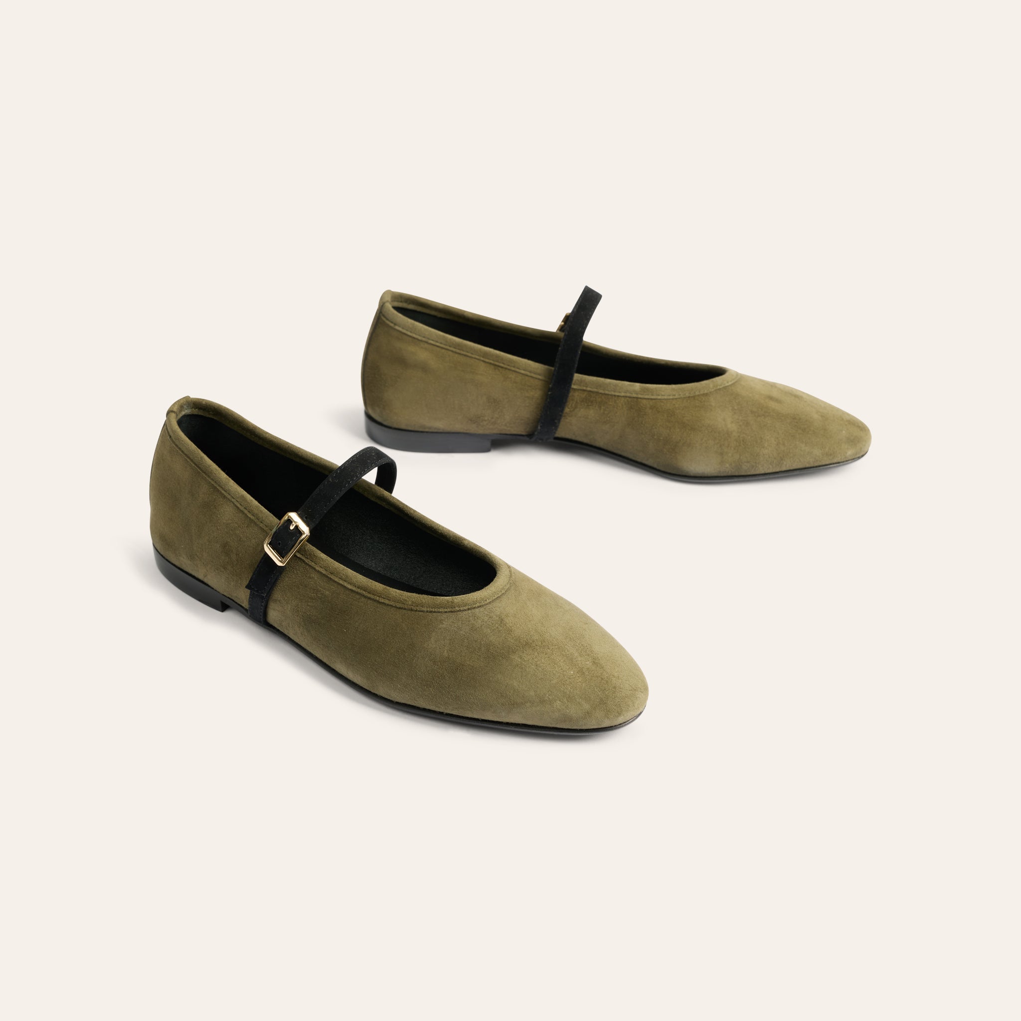 Cori - Army Green Suede