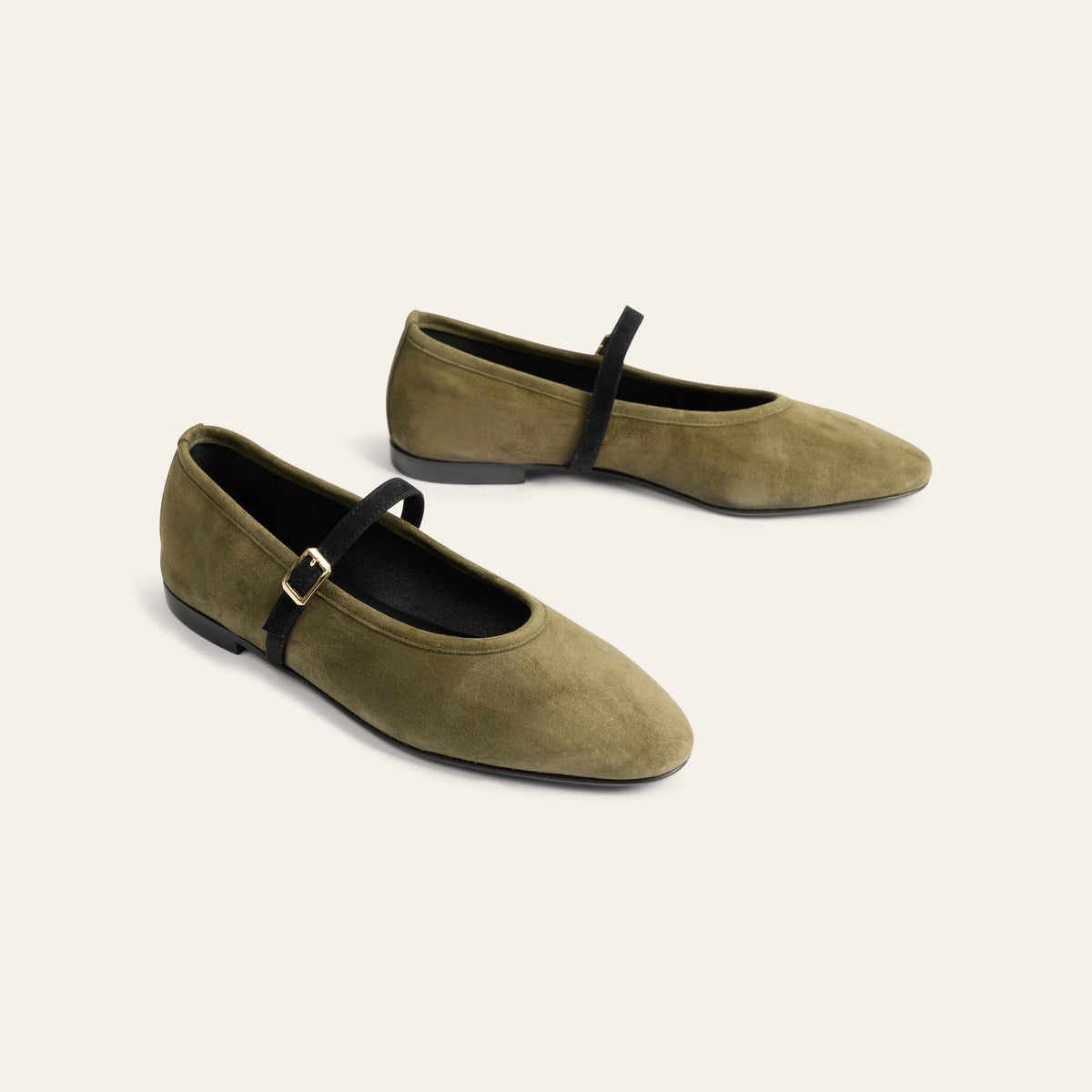 Cori - Army Green Suede