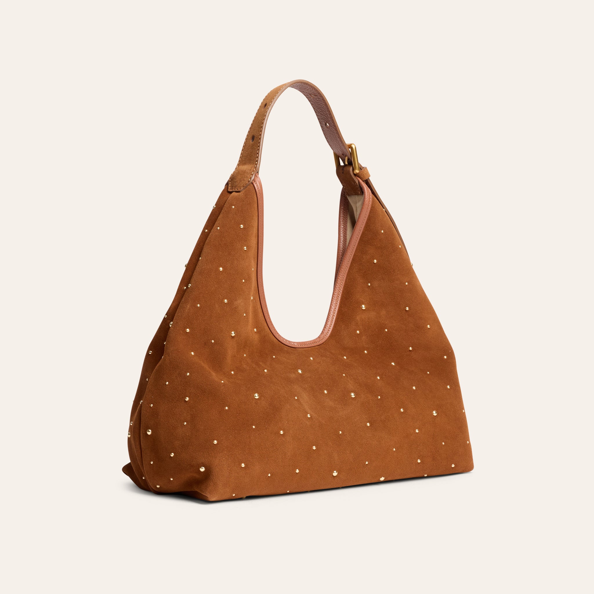 Liguria-Amaretto Suede Studs