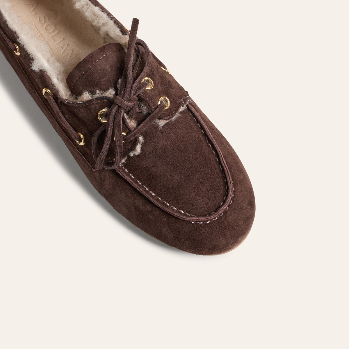 Barca Shearling - Chocolate suede