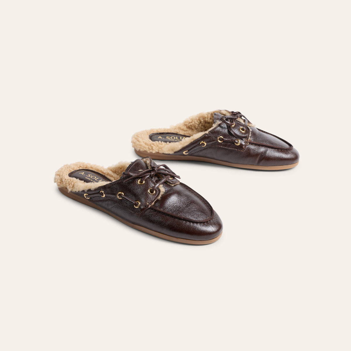 Barca Slide Shearling  - Chocolate Mist
