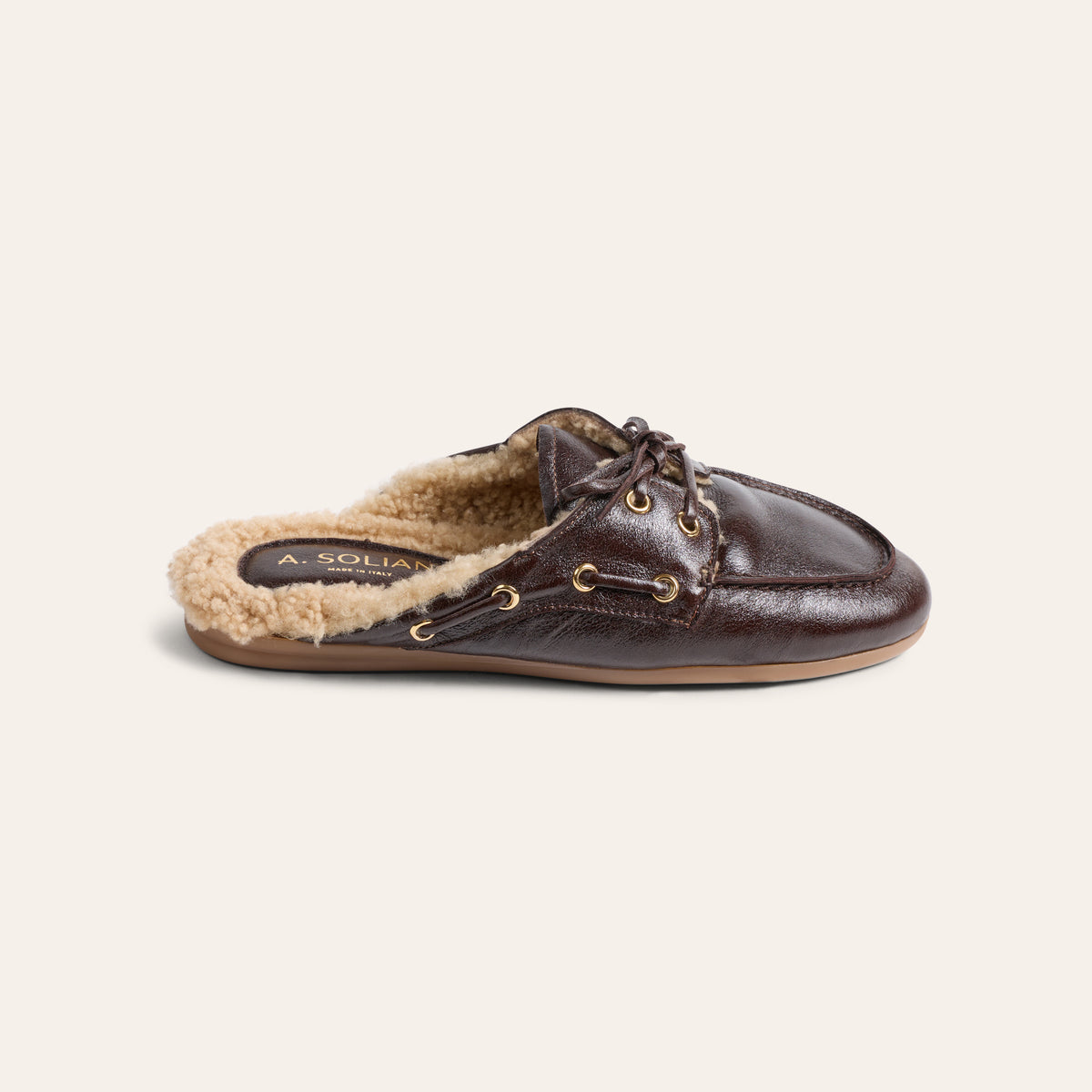 Barca Slide Shearling  - Chocolate Mist
