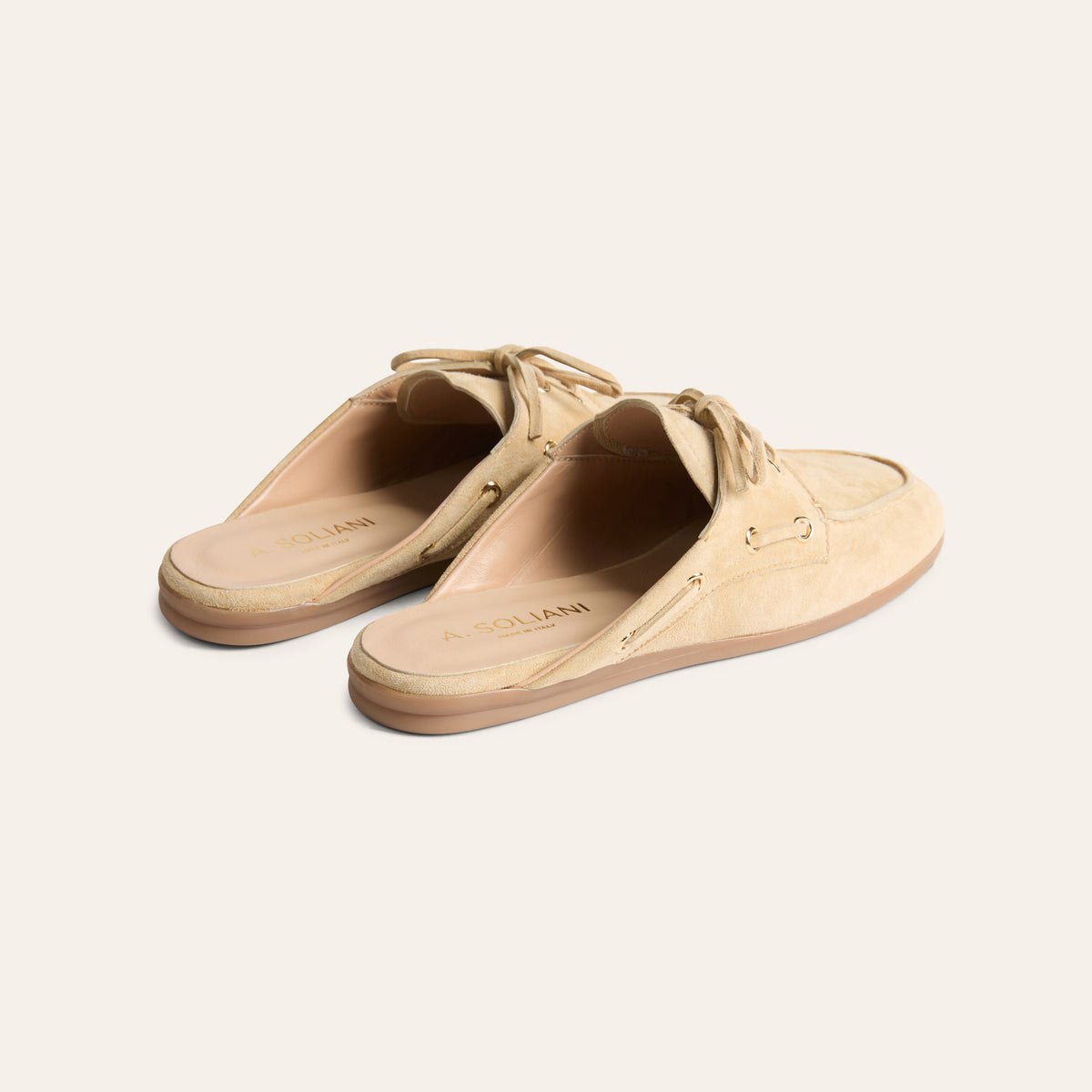 Barca Slide - Sand Suede