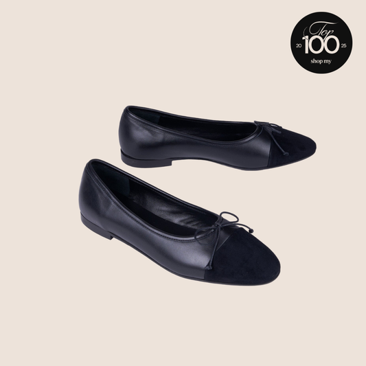 Como - Black Leather/Suede