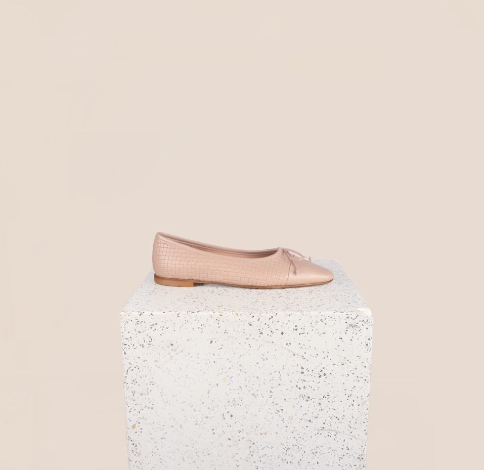 Como Cassette Light Pink Ballet Flats