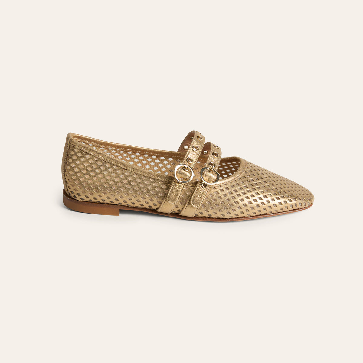 Como 2 Buckle  - Perforated Gold Foil
