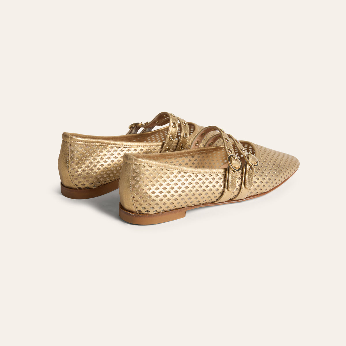 Como 2 Buckle  - Perforated Gold Foil