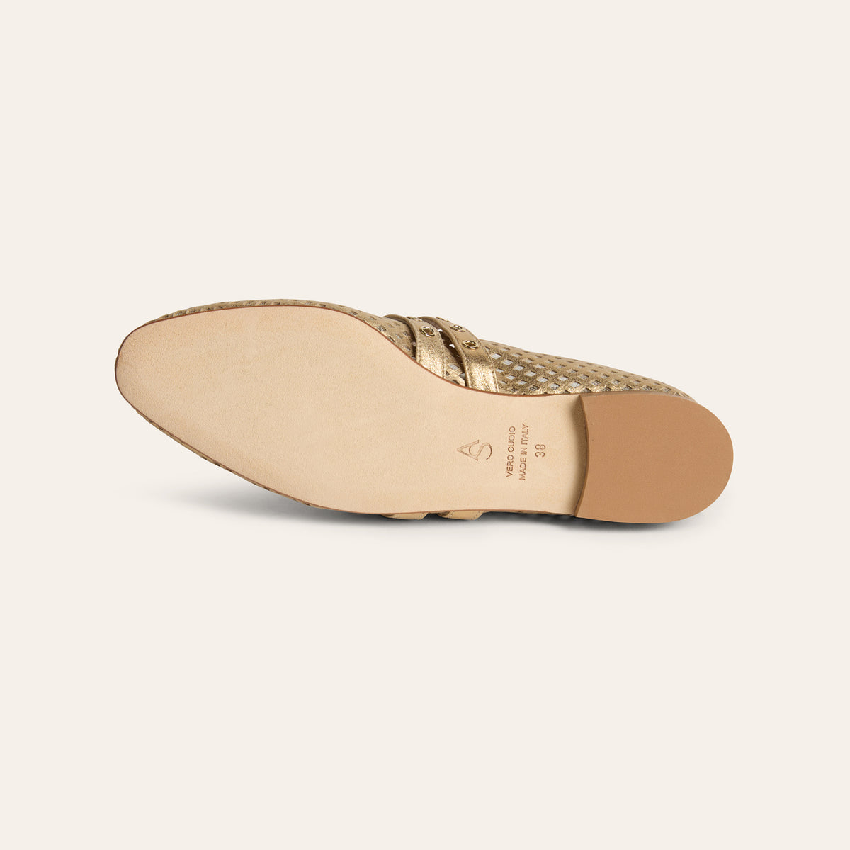 Como 2 Buckle  - Perforated Gold Foil