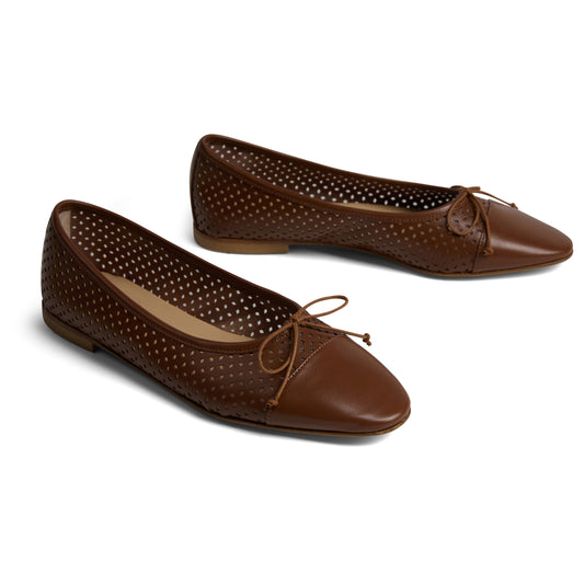 Como - Perforated Cognac