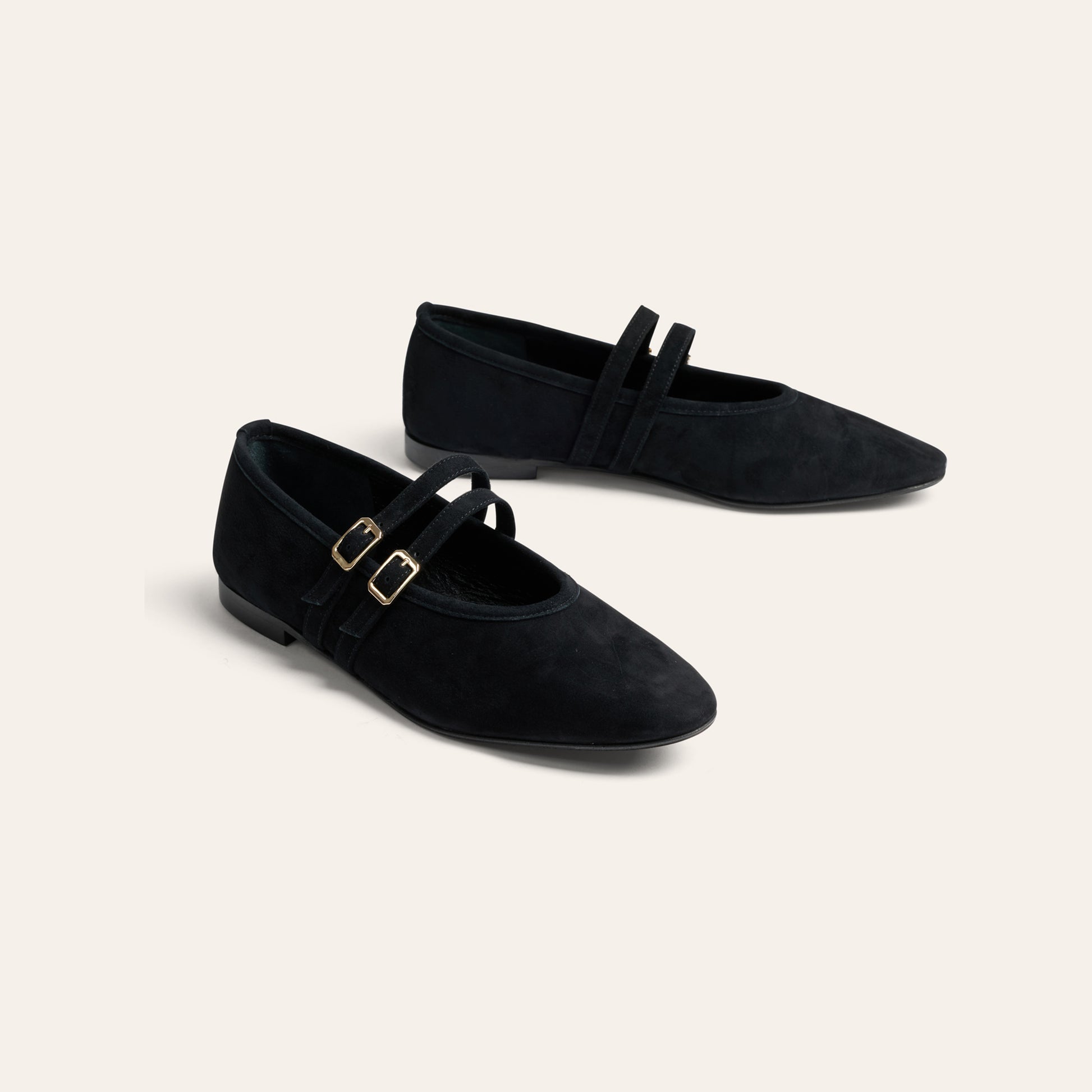Cori 2 Buckle - Black Suede