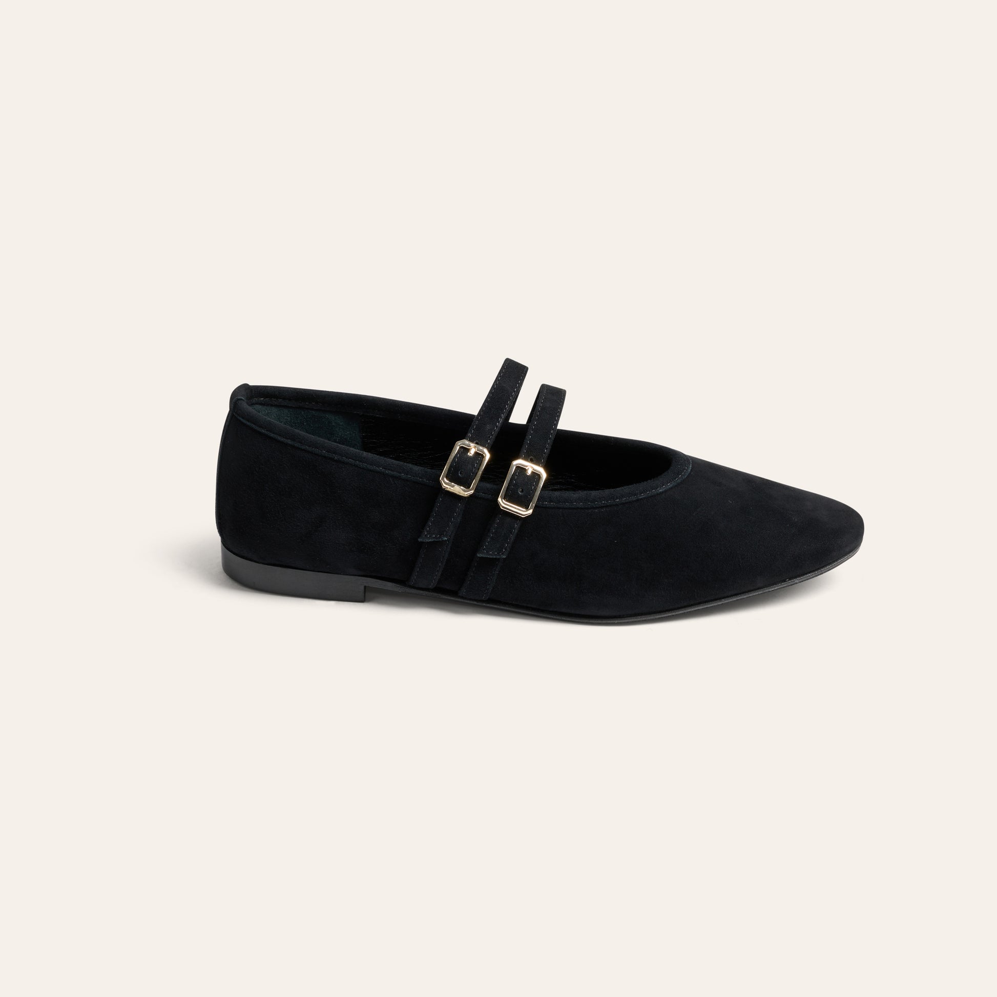Cori 2 Buckle - Black Suede
