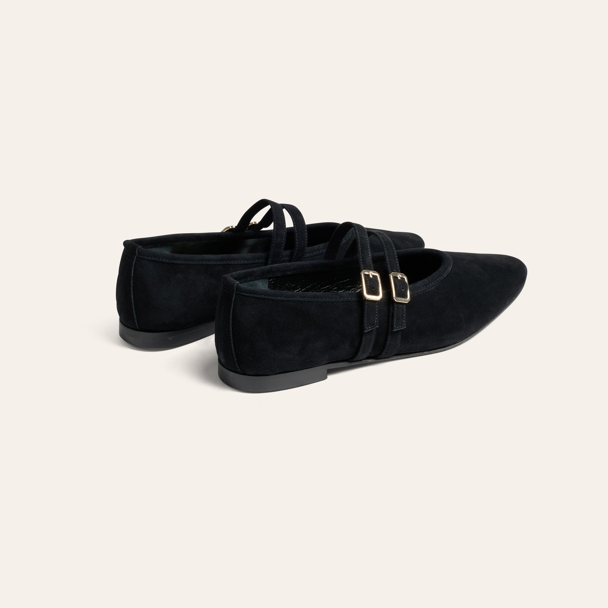 Cori 2 Buckle - Black Suede