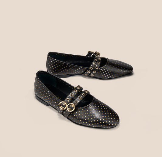 Como 2 Buckle -Dotted Gold