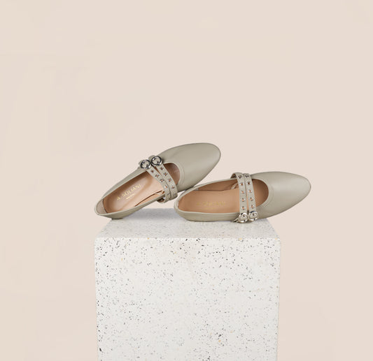 Como 2 Buckle Leather Flats esquisse