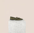 Load image into Gallery viewer, Como 2 buckle olive suede side
