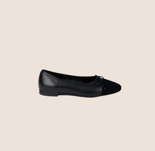 Como - Black Leather/Suede