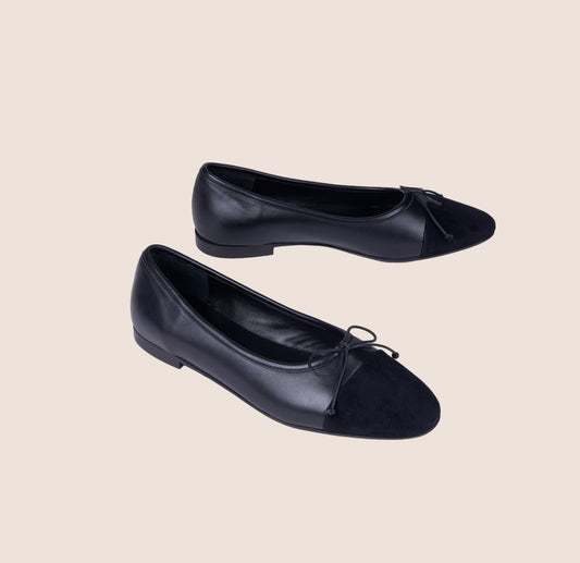 Como - Black Leather/Suede