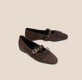 Load image into Gallery viewer, Como Buckle - Chocolate Suede
