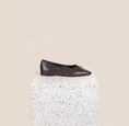 Load image into Gallery viewer, Como Chocolate Leather Ballet Flats Side
