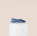 Load image into Gallery viewer, Como Ballet Flats Cap Toe Denim Side
