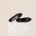 Load image into Gallery viewer, Como - Bronze Glimmer/Black Suede
