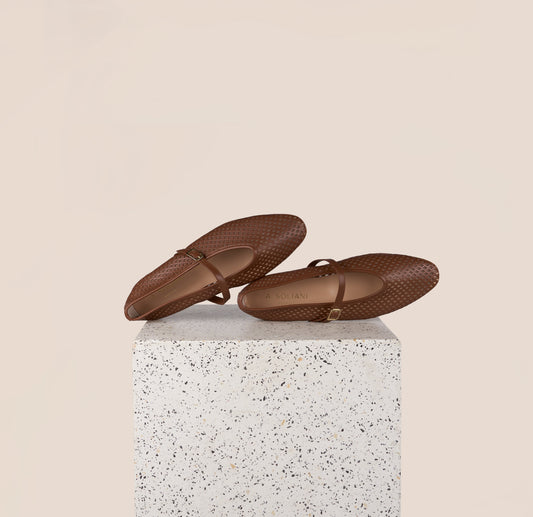 Cori Perforated Cognac