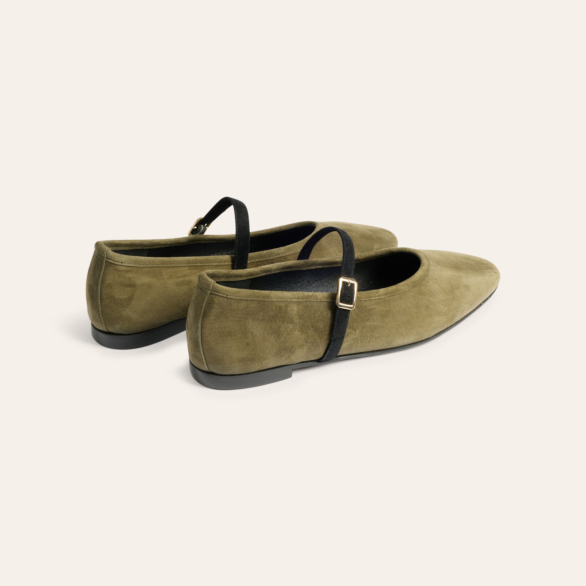 Cori - Army Green Suede