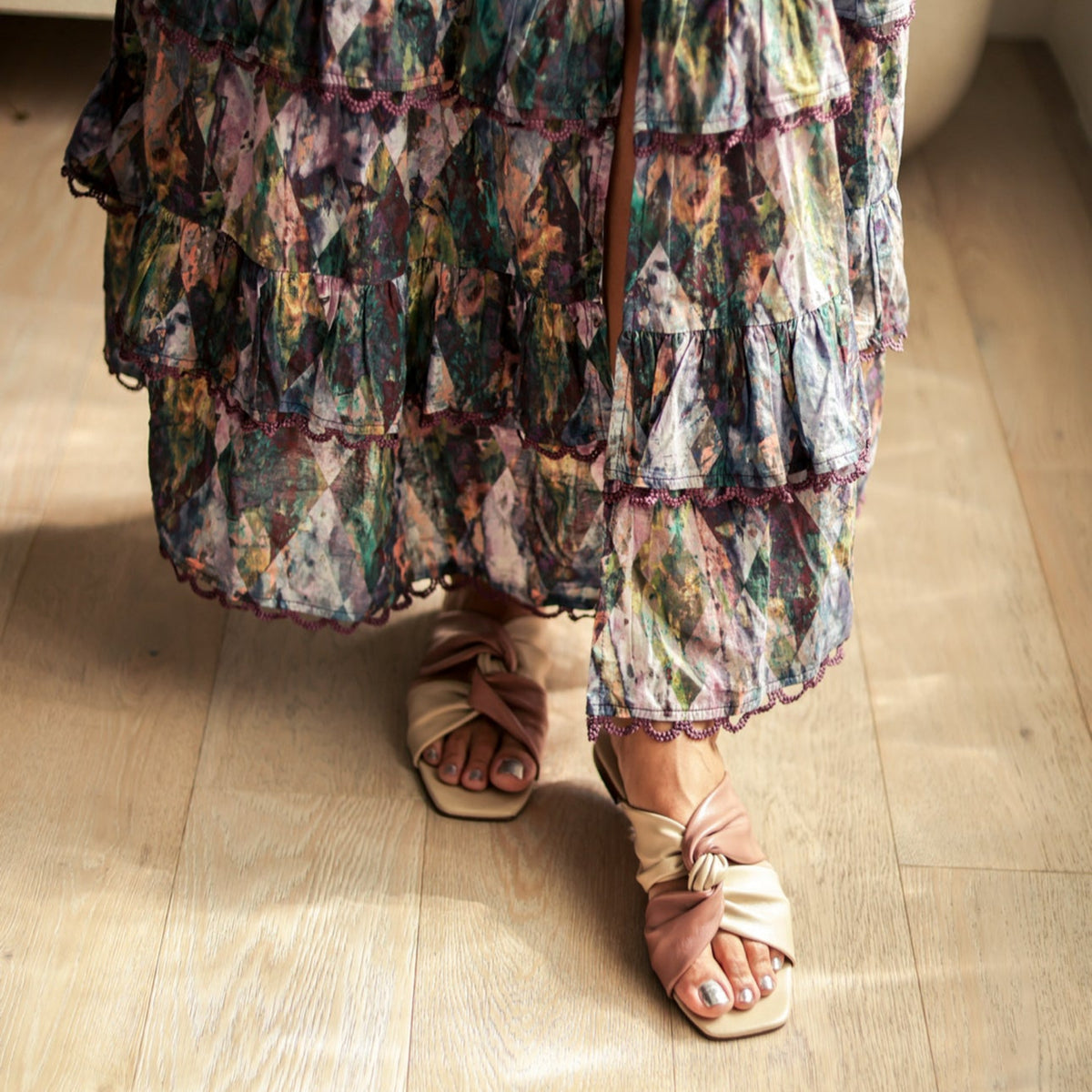 Sandals.