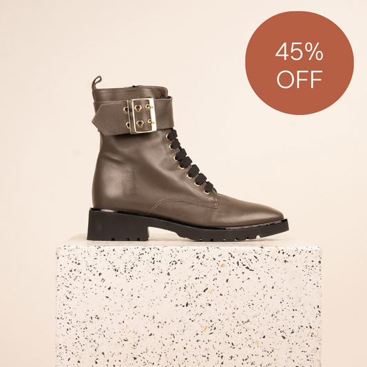 Asti Sport - Moss Leather with Buckle SAMPLE SALE - FINAL SALE