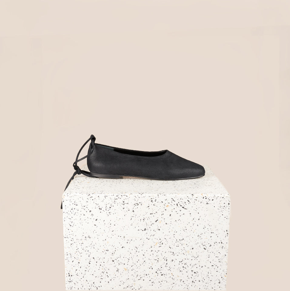 Imola Black Diamond Ballet Flats Side