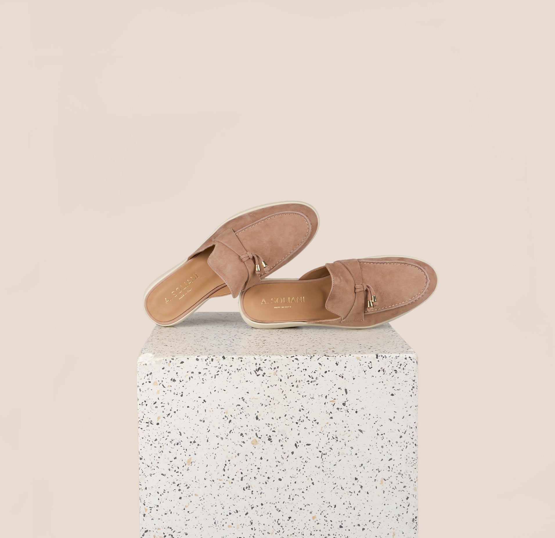 Lisa Slide Sneaker Tassels - Rose Wind