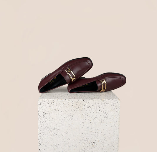 Lodi Due Chain Bordeaux Loafers 