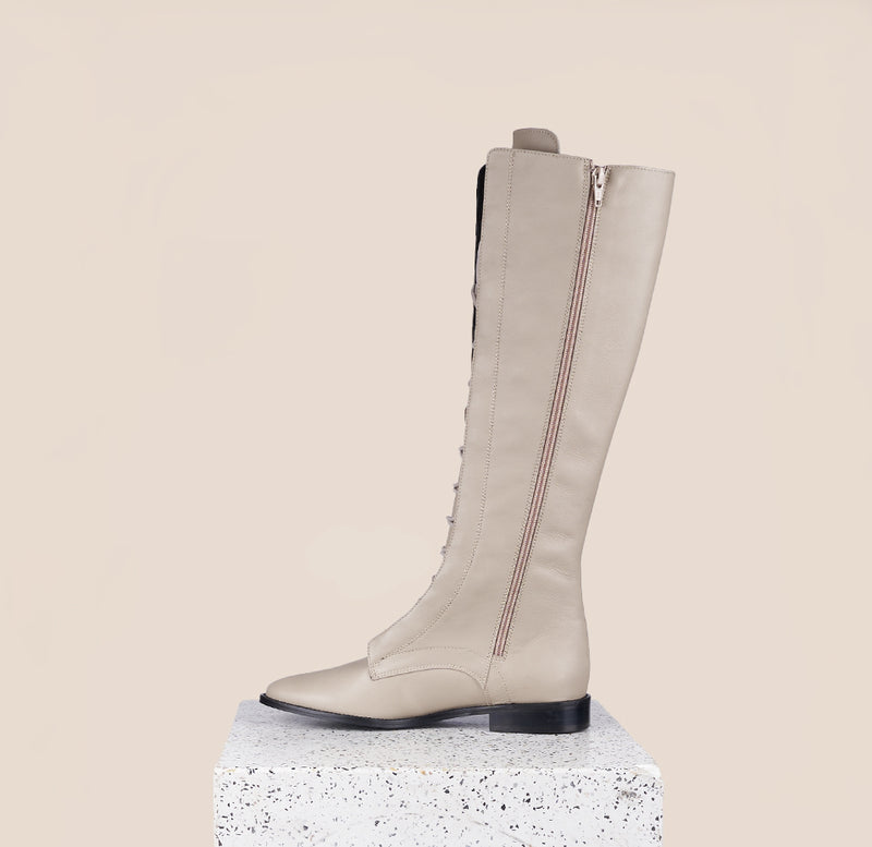 Milano Tall - Beige Leather