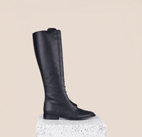 Milano Tall Black Leather Boots Side