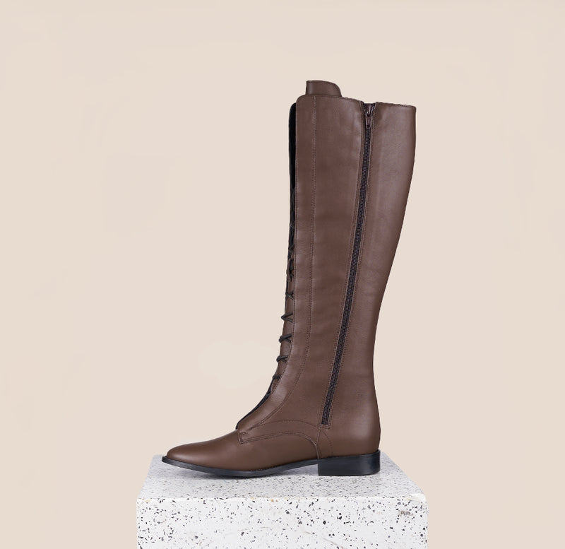 Milano Tall - Chocolate Brown Leather